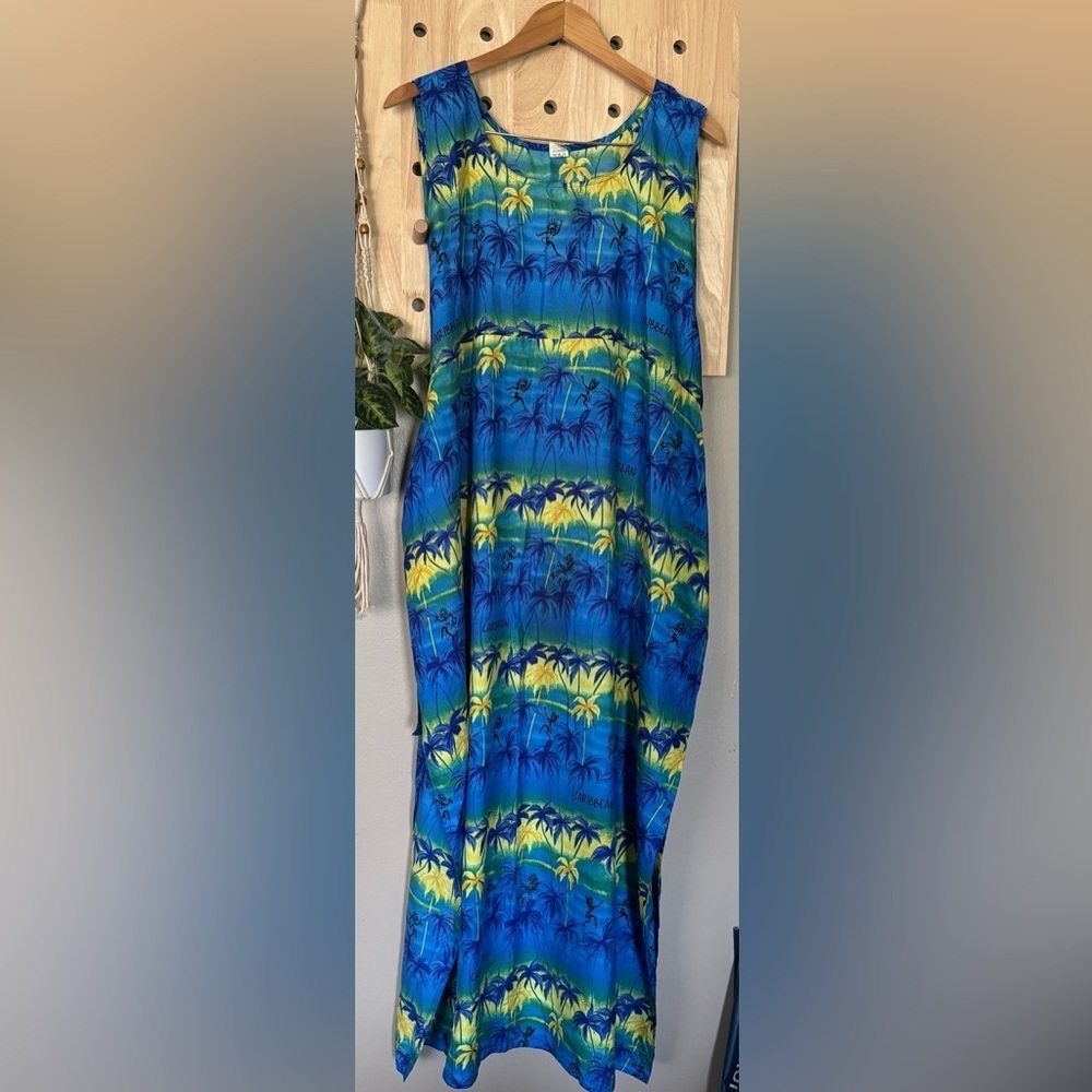 Vintage Rima Tropical Beach Coverup Caribbean One Size - Picture 8 of 8
